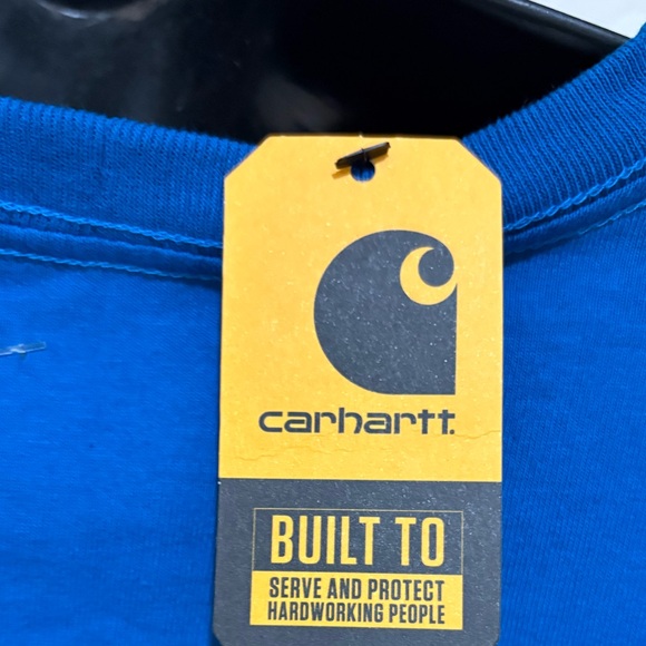 ⭐️NWT⭐️Carhartt Women's Blue Long Sleeve Tee - Picture 6 of 7